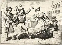 Офорт из серии «Костюмы Неаполя»