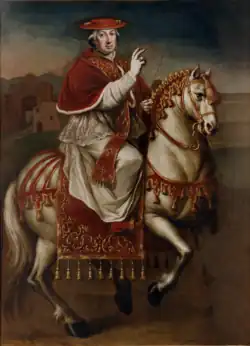 Папа Пий VI верхом. 1775