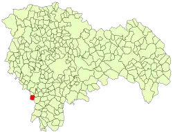 Расположение муниципалитета на карте провинции