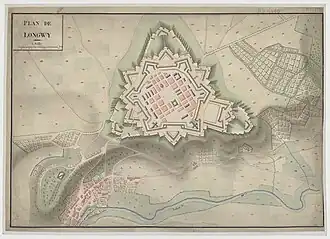 План крепости Лонгви