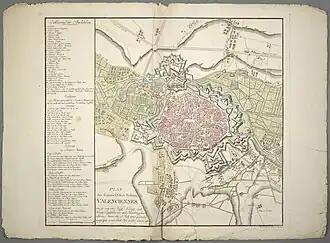 План осады крепости Валансьен