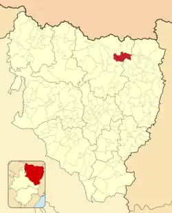 Расположение муниципалитета на карте провинции