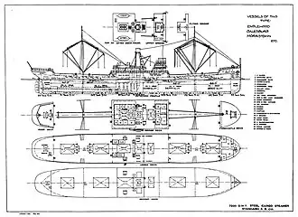 Схема судна проекта 1063