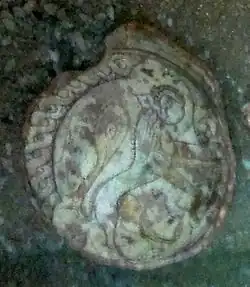 Глиняная глазурованная посуда из Бяндована с изображением львицы. XI-XIII вв. Музей истории Азербайджана