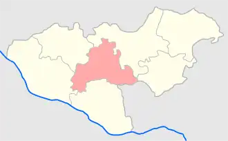 Серпецкий уезд на карте