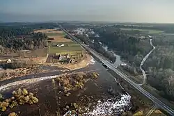 Разлив Кражанте около деревни Плускяй