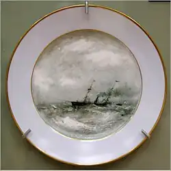 Корабль в море, конец 1870-х – начало 1880-х.