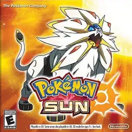 Североамериканская обложка Pokémon Sun