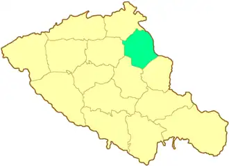 Гадячский уезд на карте