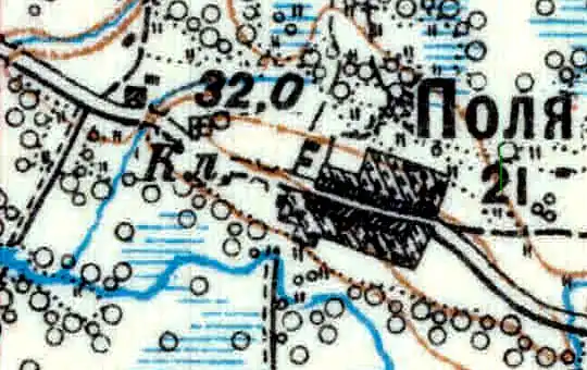 План деревни Поля. 1926 год