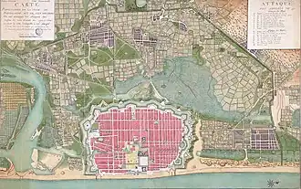 Французская схема осады Пондишерри