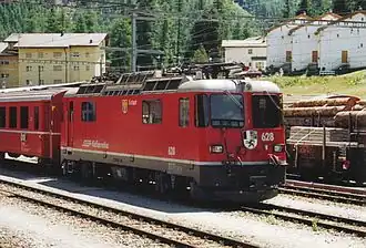 Ge 4/4 II № 628 в Понтрезине