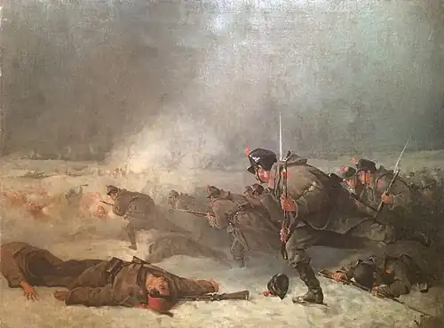 Атака русской пехоты. Эпизод из русско-турецкой войны 1877–1878 гг.