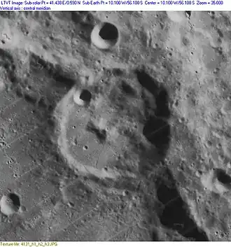 Снимок зонда Lunar Orbiter - IV.