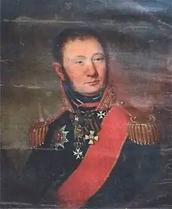 Портрет генерала Андрея Антоновича фон Адеркаса, атрибуция Асварища М. Б.