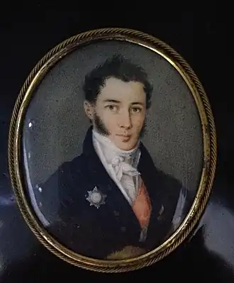 Предполагаемый портрет И. Я. Бухарина, выполненный в 1819 г.