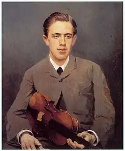 И. Н. Крамской. Портрет Н. И. Крамского. 1882Холст, масло. 83 × 75 смТретьяковская галерея, Москва