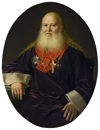 Портрет главного священника армии и флота В. И. Кутневича