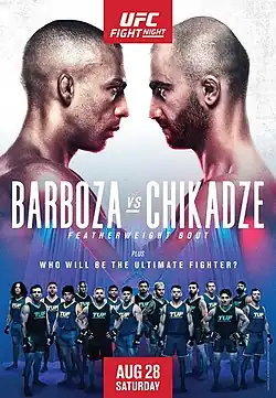 Постер UFC на ESPN: Барбоза vs. Чикадзе
