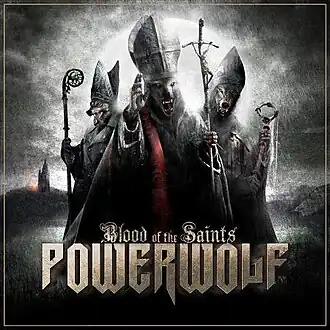 Обложка альбома Powerwolf «Blood Of The Saints» (2011)