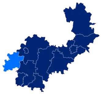 Меткув на карте