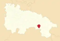 Расположение муниципалитета на карте провинции