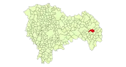 Расположение муниципалитета на карте провинции