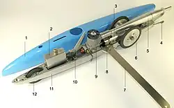 Конструкция кордовой автомодели