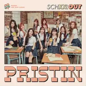 Обложка альбома Pristin «Schxxl Out» (2017)