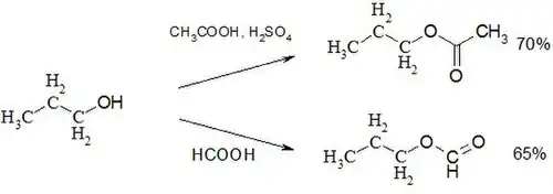 Ацилирование 1-пропанола