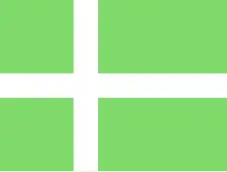 «Альтернативный» флаг Гренландии, предложенный в 1984 году (на манер скандинавских)