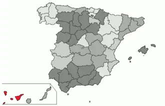 Санта-Крус-де-Тенерифе на карте