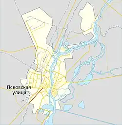 На карте города