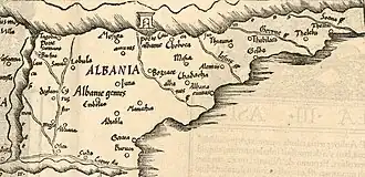 Иуна (Juna) на птолемеевской карте 1535 года