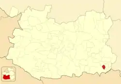 Расположение муниципалитета на карте провинции