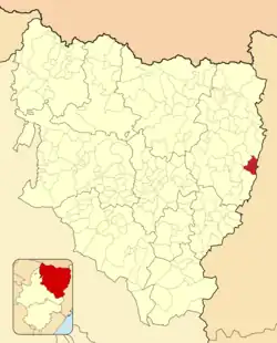 Расположение муниципалитета на карте провинции
