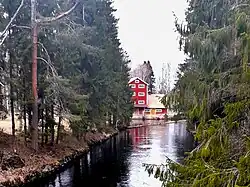 Канал между озерами Пюхяярви и Оривеси