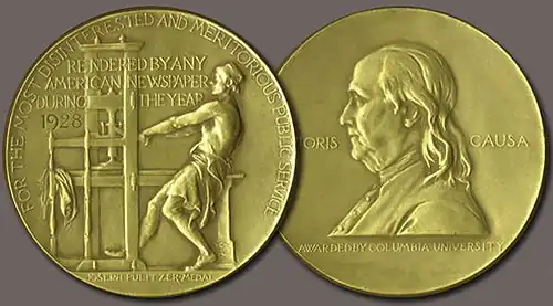 Золотая медаль Пулитцеровской премии, 1928 год