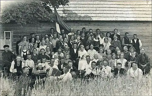 Празднование свадьбы в Тыстамаа, 1938 год