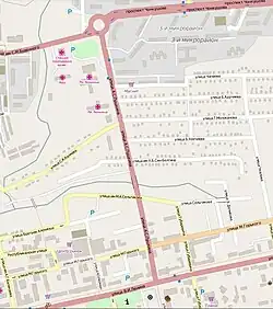 На карте города