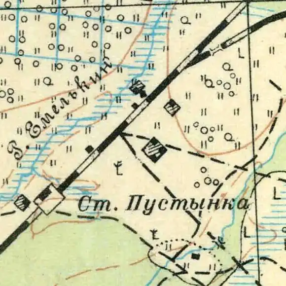 Станция Пустынка. 1931 год