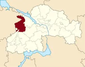 Пятихатский район на карте