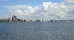 Куйбышевское водохранилищев устье Казанки (Казань)