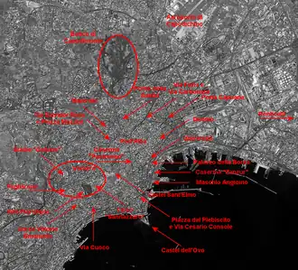 места боевых столкновений