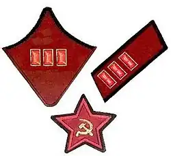 Знаки различия полкового комиссара РККА(1935—1940)