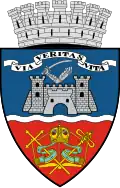 The coat of arms of Arad, Romania (municipality, county capital)