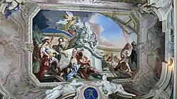 Роспись плафона Замка Людвигсбург. Между 1730 и 1733