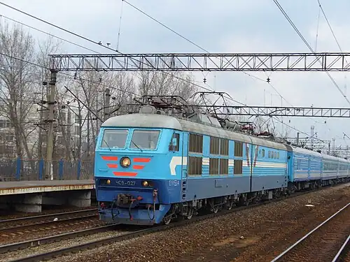 ЧС6-027 с поездом «Аврора», 2006 год