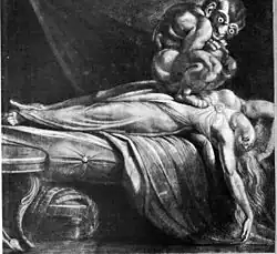 Ночной кошмар. Репродукция картины неизвестного автора