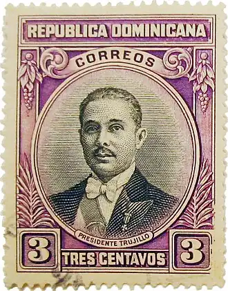 1933: к 42-летию со дня рождения президента страны Рафаэля Трухильо (Mi #279)